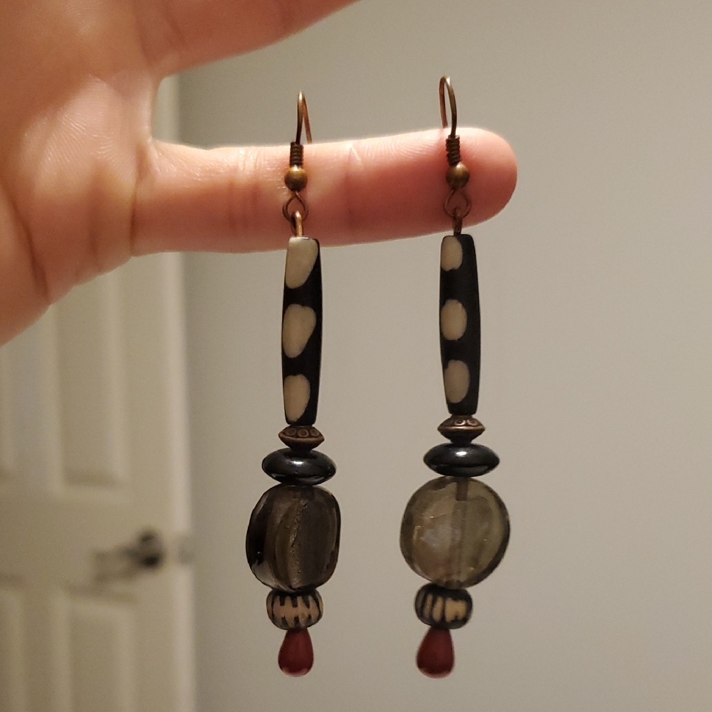 Tribal Beaded Earrings